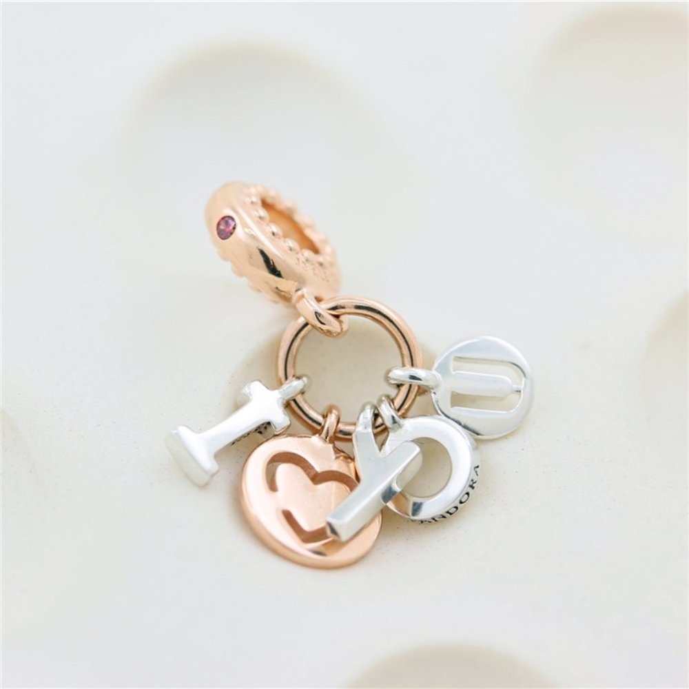 I Love You Letters Dangle Charm